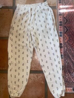 For Days Organic Cotton Thermal Floral Print Jogger Pants